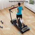 thumbnail image 4 of Goplus 3-in-1 Foldable Treadmill with Removable Desk Workstation Remote Control Black, 4 of 10