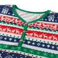 thumbnail image 4 of Christmas Matching Family Pajamas Elk Snowflake Print PJs Sleepwear Holiday Loungewear Set, 4 of 7