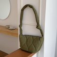 thumbnail image 4 of LinYooLi Quilted Tote Bags for Women Lightweight Quilted Padding Shoulder Bag Down Cotton Padded Large Tote Bags Lattice, 4 of 6