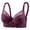 Purple, variant on Women's Floral Lace Push Up Underwire Bra, Firm Bust Support and All-Day Cozy Comfort, Daily Essential Intimates