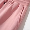 thumbnail image 4 of Besolor Gym Shorts Women Summer Plus Size Drawstring High Waisted Jogger Basic Solid Color Workout Sweat Shorts, 4 of 5