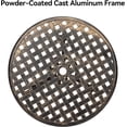 thumbnail image 4 of Royalbelle 24inch Round Bronze Cast Aluminum Bistro Table, Outdoor Coffee Table, 4 of 8