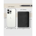 thumbnail image 4 of Trifold Wallets For Men RFID - Leather Slim Mens Wallet With ID Window Front Pocket Wallet Gifts For Men, 4 of 6