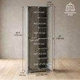 thumbnail image 3 of HOMCOM 67" Farmhouse Pantry Cabinet, Tall Storage Cabinet, Distressed Grey, 3 of 10