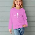 thumbnail image 5 of T-shirts à Manches Longues pour Filles, Col Rond, en Coton, Imprimé Libellule, T-Shirts Décontractés d'Automne et de Printemps, T-Shirts Graphiques Basiques pour Enfants (13 Ans, Rose), 5 of 5
