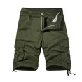thumbnail image 2 of TopLLC Shorts pour Hommes, Shorts pour Hommes Shorts Cargo pour Hommes Shorts de Course pour Hommes Multiples Poches Utilitaires Taille Élastique Shorts de Randonnée en Coton, 2 of 4
