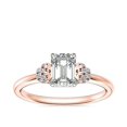 thumbnail image 1 of 0.65 Carat Excellent Emerald Cut Natural Diamond Beautiful Solitaire Bridal Ring for Bride Solid 18K Rose Gold Size 5, 1 of 1
