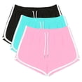 thumbnail image 1 of Yanlir 3PCS Active Shorts for Womens Summer Casual Shorts Quick Dry Running Sports Yoga Shorts Workout Stretchy Workout Shorts with Drawstring(Black#2,M), 1 of 8