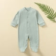 thumbnail image 2 of Yuyuzo Baby Pajamas Rompers Spring Fall Long Sleeve Footie Pjs Jumpsuit Onesie Infant Zipper Sleepwear, 2 of 7