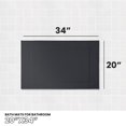 thumbnail image 3 of Canadian Linen Yukon Bath Mats, 2 Pack, 20"x34", Soft Absorbent Bath Mats Washable Lightweight Quick Dry Cotton Shower Picture Frame Design, Dark Grey, 3 of 9