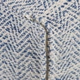 thumbnail image 4 of Trent Home Pouf Carré Boho en Coton Mélangé Bleu Denim à Motifs, 4 of 6