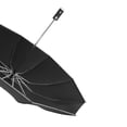thumbnail image 2 of Dvkptbk Folding Umbrella Portable Windproof Compact Travel Umbrella LED Flashlight Handle Auto Umbrella with Reflective Tape Aluminum Alloy Umbrella Camping & Hiking, 2 of 9