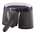 thumbnail image 1 of Lovzfmll Men's Underwear, Solid Color Stretchy Sports Boxers, Breathable Comfort Boxer Briefs, 1 of 3