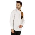 thumbnail image 2 of Bestman Chemise en Coton Unie à Boutons pour Homme à Manches Longues Tenue Formelle, 2 of 7