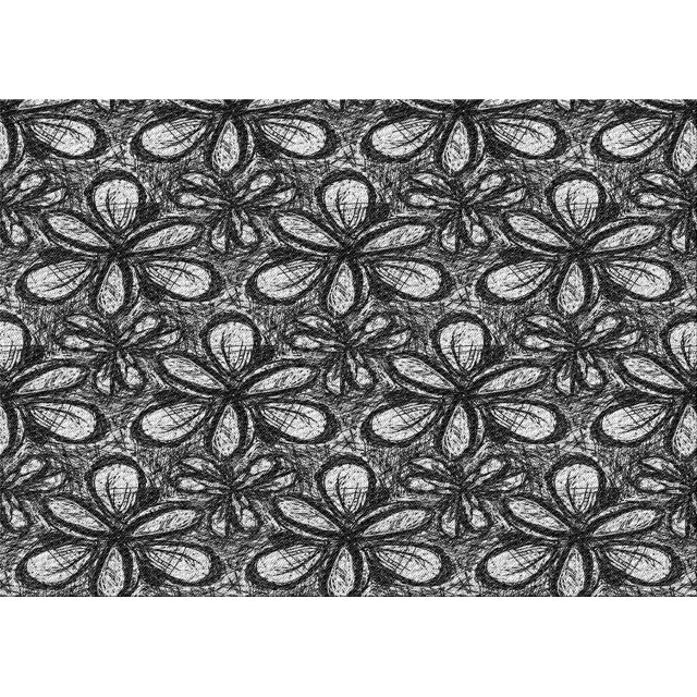 Ahgly Company Machine Washable Indoor Rectangle Transitional Charcoal Black Area Rugs, 3' x 5'