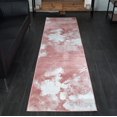 thumbnail image 1 of LaDole Rugs Tapis Rose Blanc Rouge Abstrait Rustique Moderne Motif Marbre pour Salon Chambre Couloir Coureur Tapis, 1 of 7