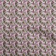 thumbnail image 1 of oneOone Polyester Spandex Dark Olive Green Fabric Floral Sewing Craft Projects Fabric Prints By Yard 56 Inch Wide, 1 of 4