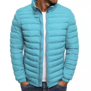 EGNMCR Jackets for Men Men's Solid Color Jacket Cotton Padded Jacket Fashion Cotton Padded Jacket Men's Warm Cotton Padded Jacket