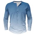 thumbnail image 2 of AherBiu Plus Size Men's Long Sleeve Shirts Stretch Quick-Drying Athletic Button T-Shirts Graphic Sweatshirts Crewneck Tees, 2 of 4