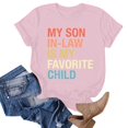 thumbnail image 4 of JIRNDf Hauts pour Femmes Été T-Shirts Tendance Manches Courtes Col Rond Ample Confortable Doux Décontracté Basique Mignon T-Shirts Graphiques pour Femmes Chemises Rose TTG, 4 of 5