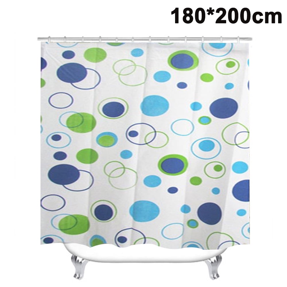 Shower Curtain Eco-Friendly Waterproof Bathroom Curtains Ocean Theme Semi-Translucent Shower Curtain Liner with Rustproof Grommets and Curtain Hooks
