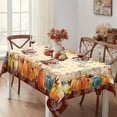 thumbnail image 1 of Fall Tablecloth, Fall Tablecloths for Rectangle Tables, Fall Table Cloths Rectangle 60 x 84 Inch, Autumn Pumpkin Thanksgiving Tablecloth, 1 of 5