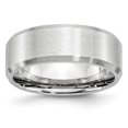 thumbnail image 1 of Cobalt Beveled Edge Satin 8mm Band Size 7, 1 of 6