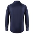 thumbnail image 3 of RXIRUCGD Chemises Cardigan pour Hommes Mode Décontractée Unies à Col Rabattu avec Boutons, Bleu Marine, Taille : TG, 3 of 3