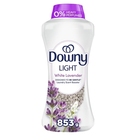 Perles rehausse-parfum pour lessive Downy Léger pour laveuse, parfum Lavande blanche , sans parfums prononcés