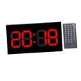 thumbnail image 3 of simhoa Affichage LED Horloge 3D Numérique avec Télécommande pour Gym Bureau École Bureau Hôtel, Chiffres Rouges, 3 of 8
