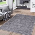 thumbnail image 1 of YUSAZENS 4 x 6 Modern Solid Area Rug Machine Washable, Non-Slip Low-Pile Door Mat for Entryway, Laundry, Soft Floor Mat for Home, Office, Living Room Gray, 1 of 6