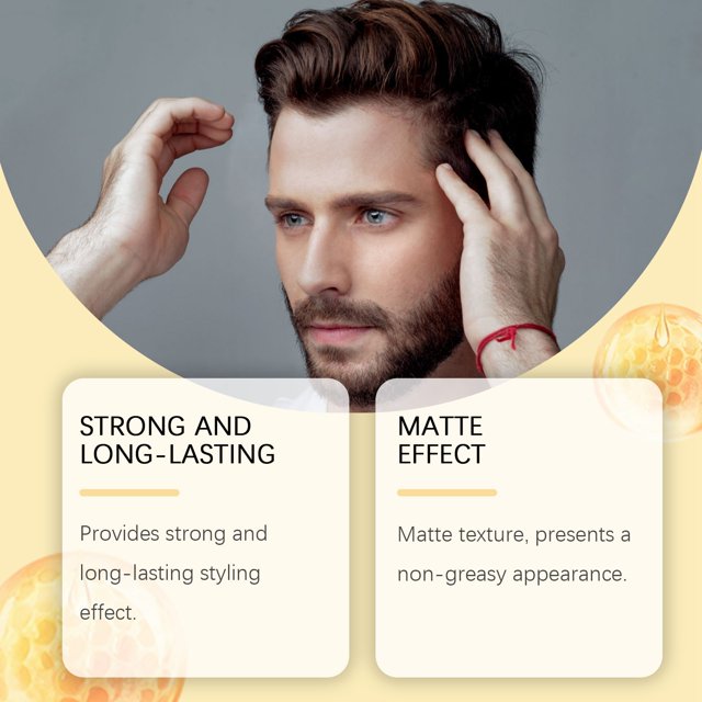 WIFKLSIIPG Strong Styling Hair Wax Styling Wash Hair Long Lasting Styling Refreshing Hair Wax