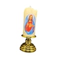 thumbnail image 4 of Lipstore Candle Light Prayer Waterproof Pillar Light for Decoration Religious Wedding Jesus, 4 of 8