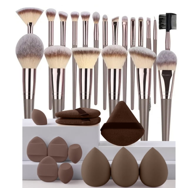 3-20PCS Makeup Brushes Set Eyeshadow Fluffy Foundation Concealer Blush Highlighter Storage Box Female Cosmetics Beauty Tools,makeup brush set