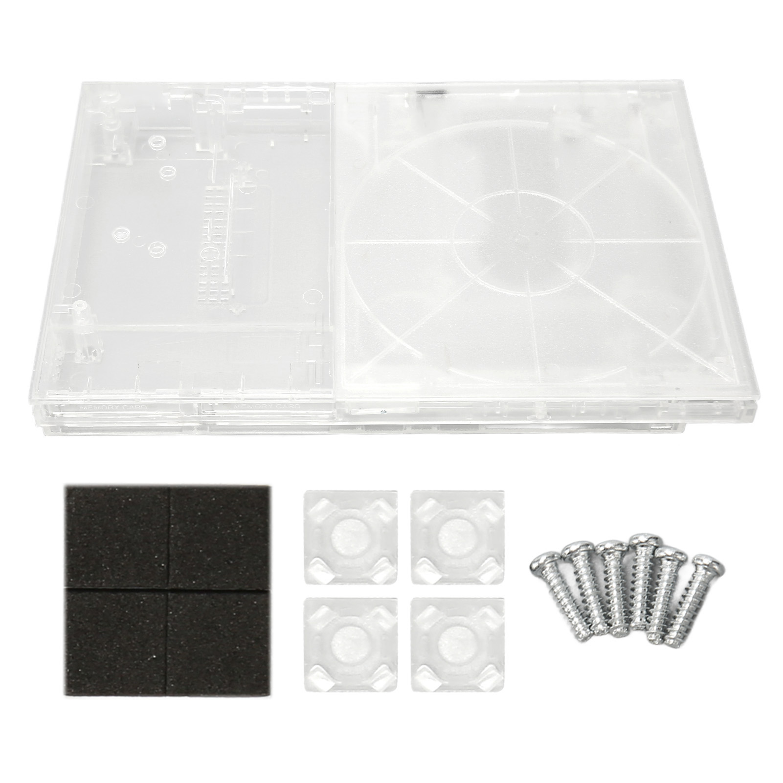 Coque de Console de Jeu, Installation Facile Portable Remplacement Bricolage Coque Transparente de Console de Jeu pour Console de Jeu Vidéo Rétro