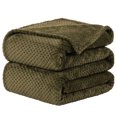 thumbnail image 1 of Unique Bargains Luxury Fleece Bed Blanket Woven Mesh, 1 of 10