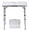 White, variant on Belmora Small Folding Table Portable, 24''L x16''W Foldable Camp Table with 3 Adjustable Height, Indoor Outdoor Lightweight Aluminum Table for Outdoor Cooking Picnic, (Black 2 Heights)