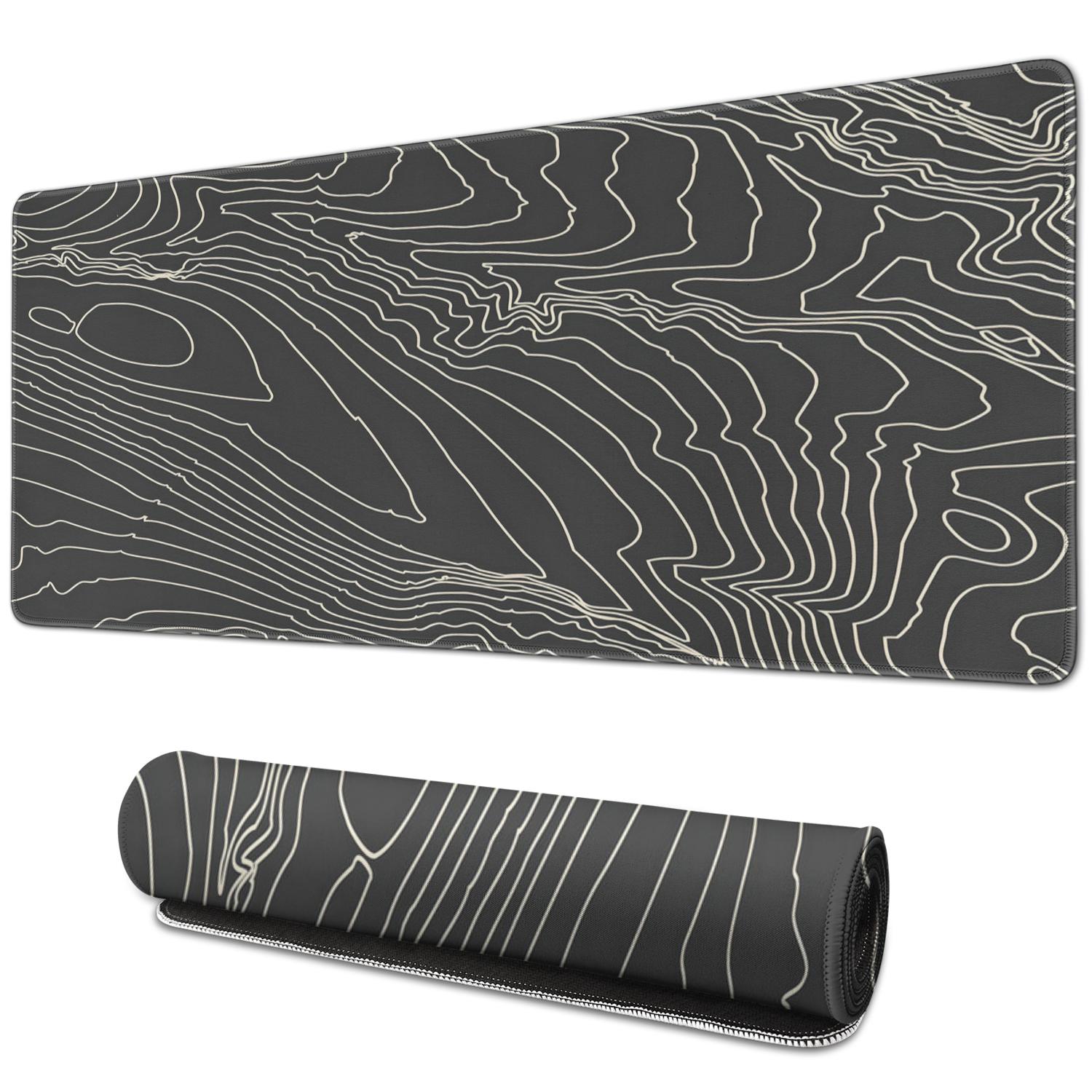 "Extended Gaming Mouse Pad (31.5x11.8 Inch): Inspiring Mountain Design, Stitched Edges, Stable Rubber Base | Great for Gamers, Office Workers & Students"