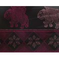thumbnail image 4 of oneOone Georgette Viscose Fabric Floral & Elephant Block Fabric Prints By Yard 42 Inch Wide, 4 of 4