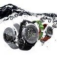 thumbnail image 2 of &Craft&Stationery Strip Silicone Step Meter Watch Steel Men’s Sports Luminous Product Title, 2 of 7
