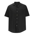 thumbnail image 4 of Fankiway Cardigan d'Été Britannique à Manches Courtes pour Homme, Mode, Col Rabattu, Chemise-Veste Ample Unie, Chemises pour Hommes à Manches Courtes, Chemise Décontractée à Col à Revers, 4 of 5