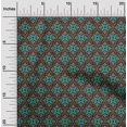 thumbnail image 1 of oneOone Silk Tabby Fabric Floral Block Print Fabric By The Yard 42 Inch Wide, 1 of 4