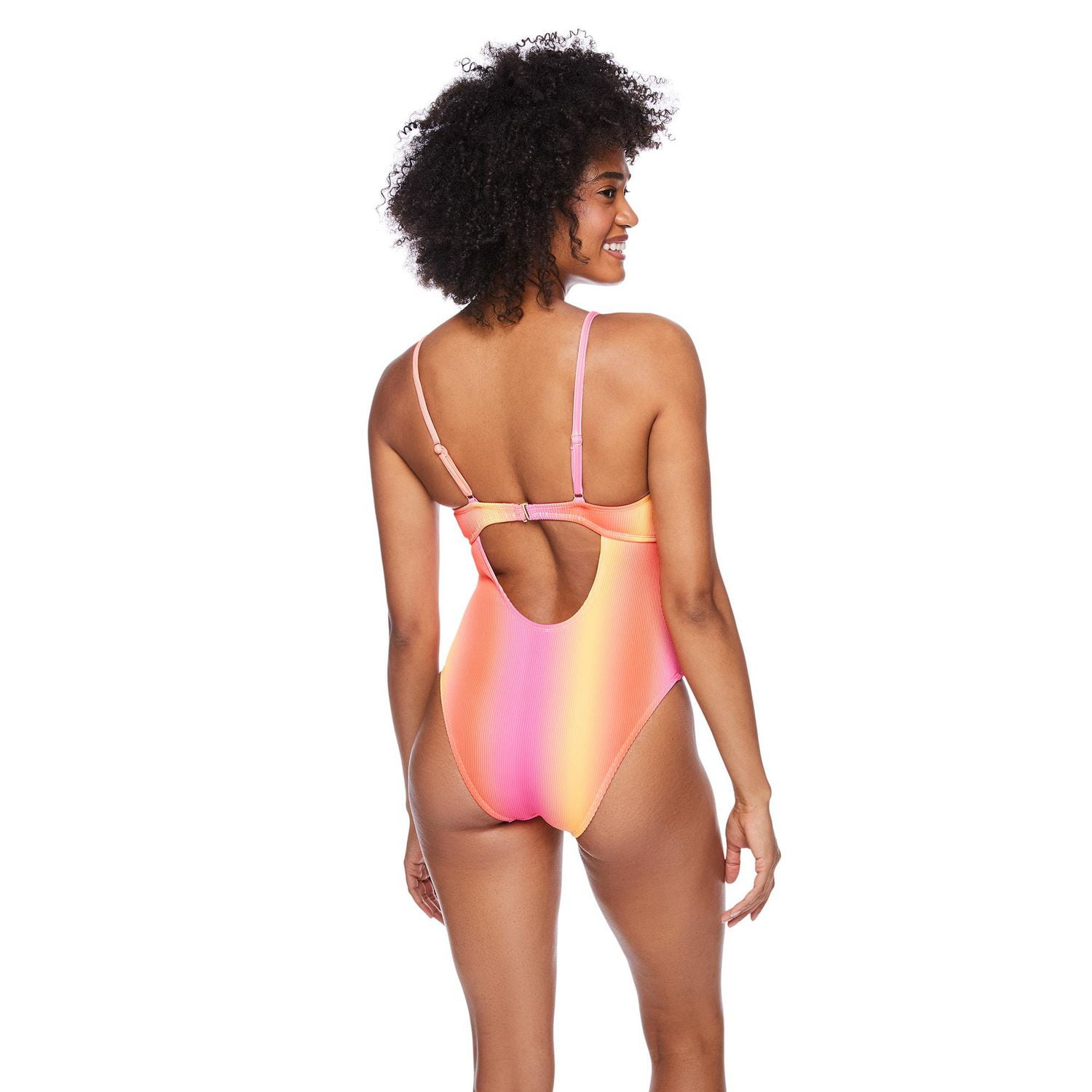 Maillot de bain 1 pièce lacé No Boundaries pour femmes
