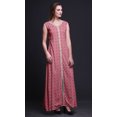 thumbnail image 3 of Bimba Kurtis Indiennes Géométriques Roses pour Femmes, Anarkali Prête à Porter Unie, Robe Imprimée Kurti Indienne, XX-Grand, 3 of 6