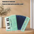 thumbnail image 4 of Children Large Electronic Accordion Toy With Keyboard Bellows Music Enlightenment Instrument For Beginners Plastic Green Green, 4 of 6