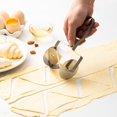 thumbnail image 1 of Stainless Steel Croissant Dough Cutter for Uniform Triangle Pastry Cuts, Easy Baking Tool for Home and Professional Kitchens, 1 of 7