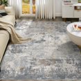 thumbnail image 1 of x Area Rug Living Room Rugs Washable Neutral Modern Abstract Soft Thin Large Rug Indoor Floor No Slip Rug Carpet for Bedroom Under Dining Table Home Office Decor Grey, 1 of 9