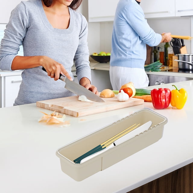 Retractable Plastic Drawer Organizer, Stackable Pantry Box, 12-Compartment Storage, Clear Plastic Design, for Kitchen Dresser, Multifunctional Container, Kitchen Pantry Organizer, Hzhnb