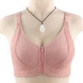 thumbnail image 2 of Timegard Bras for Women No Underwire Front Closure Zipper Lace Bras Comfort Full Coverage Everyday Bra, 2 of 6