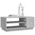 thumbnail image 2 of vidaXL Coffee Table Concrete Grey 102x55x43 cm Engineered Wood, 2 of 4